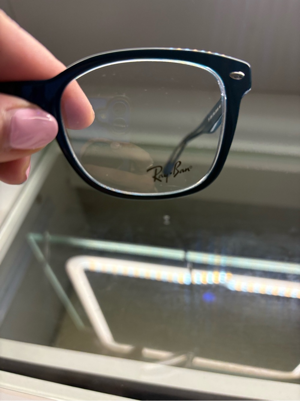 Ray ban blue rim Eyeglasses - Picture 3 of 9